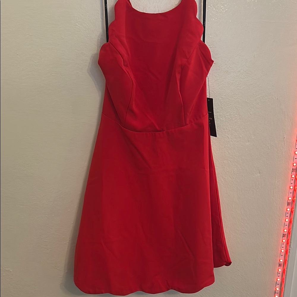 Lulu's Red Halter Sundress Cocktail